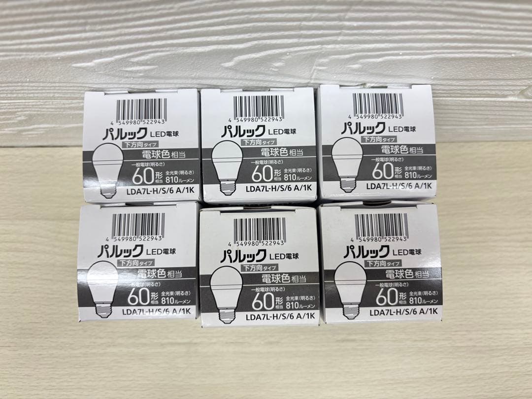 Panasonic 6個 LDA7LHS6A1K 一般 60W 電球色 186