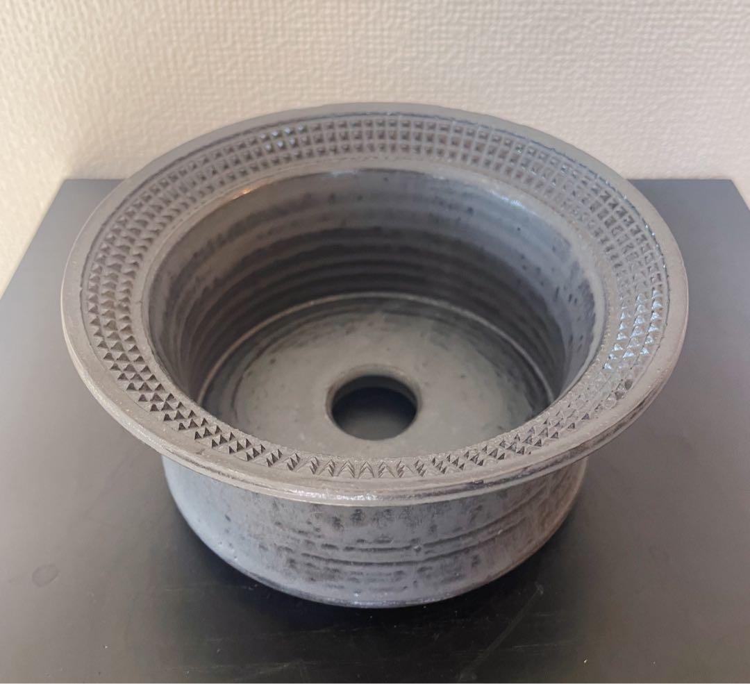 釣*貴様 spicygem 陶器鉢　鶴仙園model 植木鉢　未使用