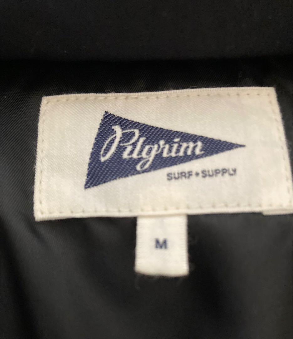 ピルグリムサーフReinhold Hooded Down Jacket 黒　M