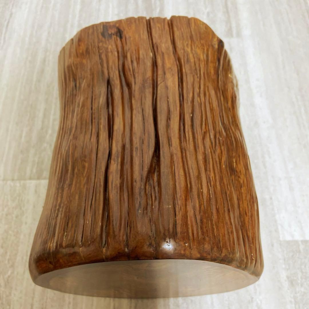 屋久杉　 花器　花瓶　置物　入れ物