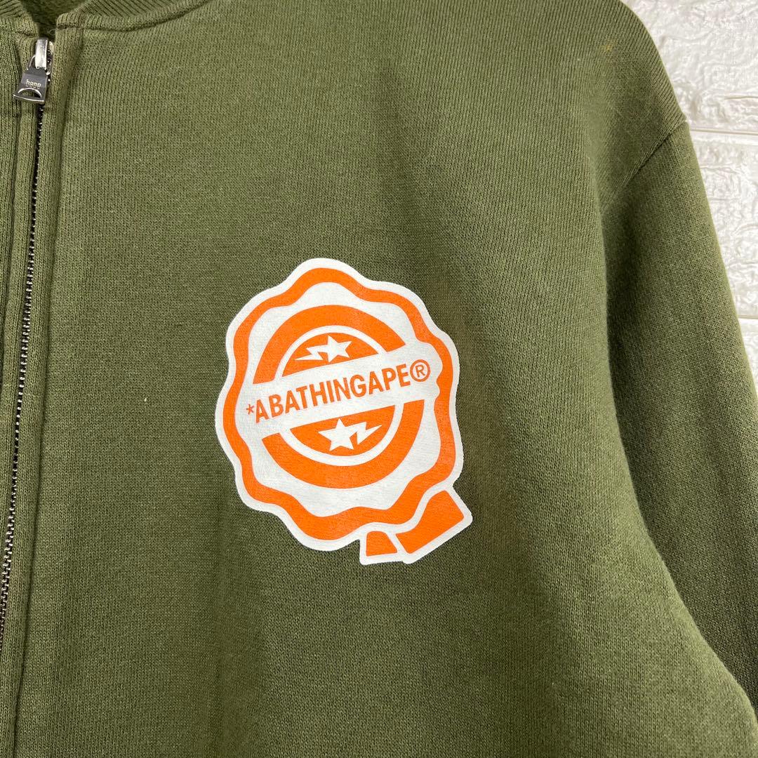 00s A Bathing APE ジップアップ　スウェットボンバージャケット