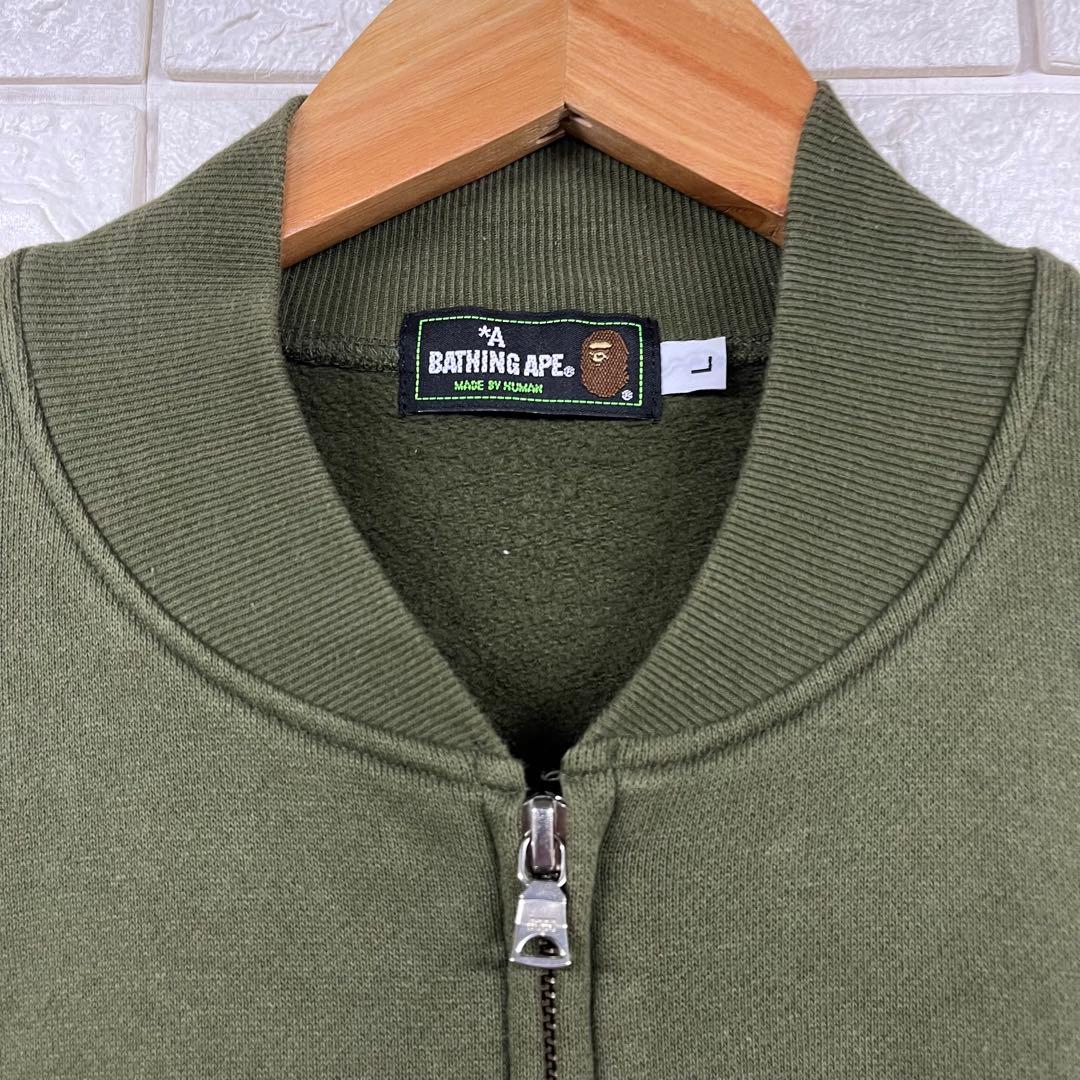 00s A Bathing APE ジップアップ　スウェットボンバージャケット