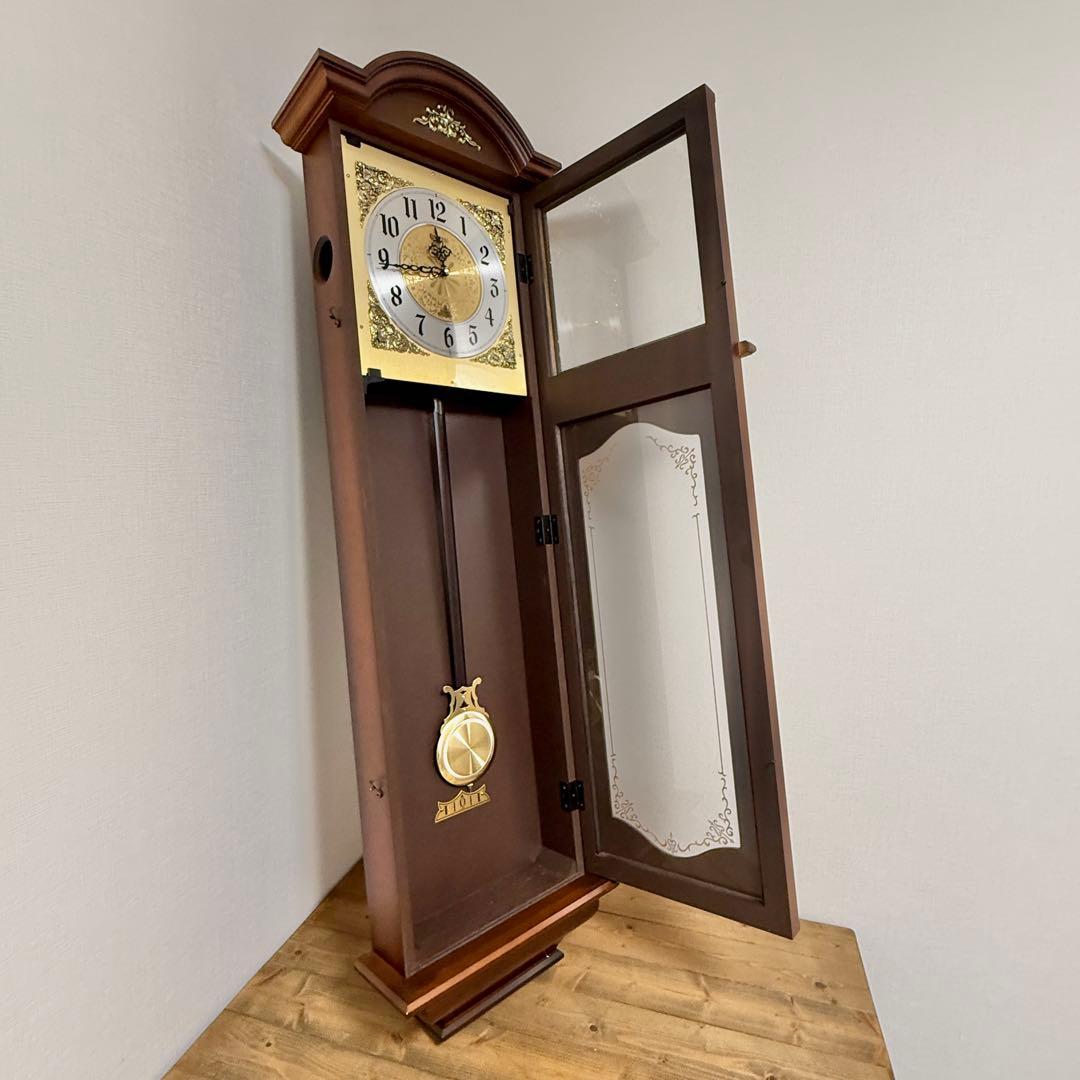 【動作確認済】シチズン CITIZEN 振り子時計 柱時計 4MJ607NC