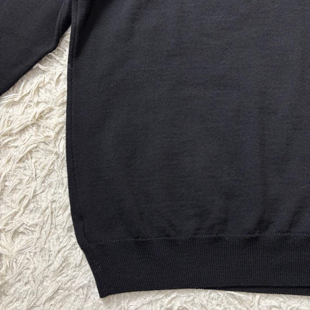 極美品 ZANONE ハイゲージニット ブラック 46