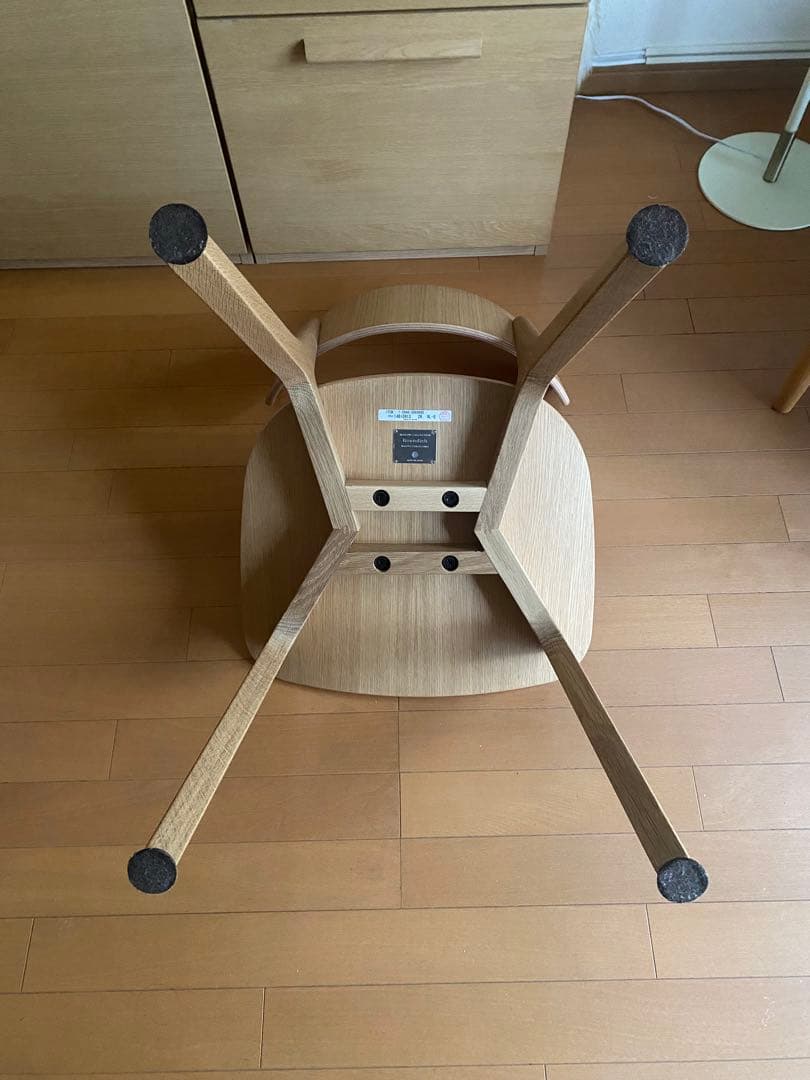 【April】マルニ木工 Roundishチェア（板座) オーク 1脚 ①