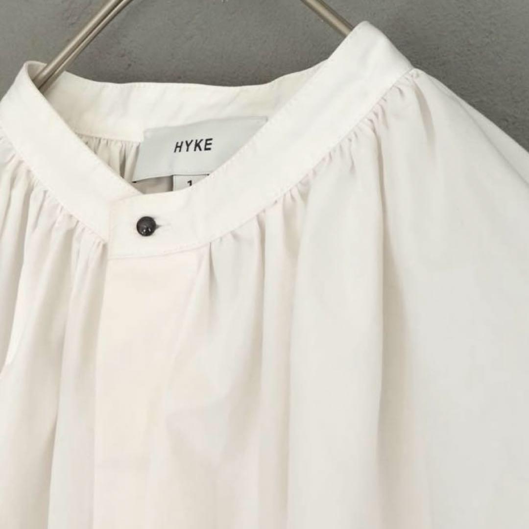 トップス 23ss HYKE T/C GATHERED shirts