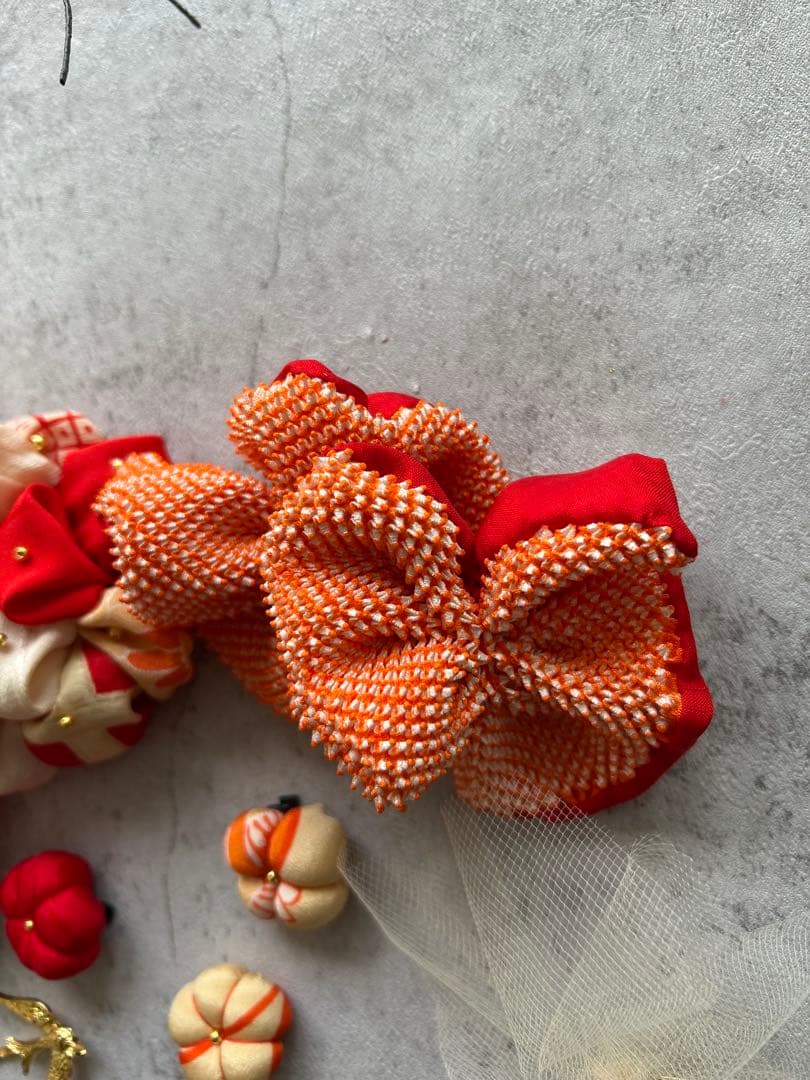 a*m様 七五三　七五三髪飾り　ヘッドドレス　着物髪飾り　リメイク髪飾り　042