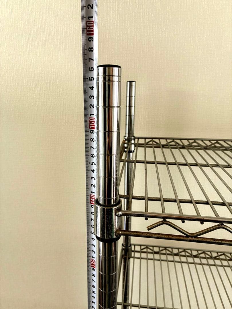 シルバーラック　スチールラック　メタルラック　5段　156×76×46