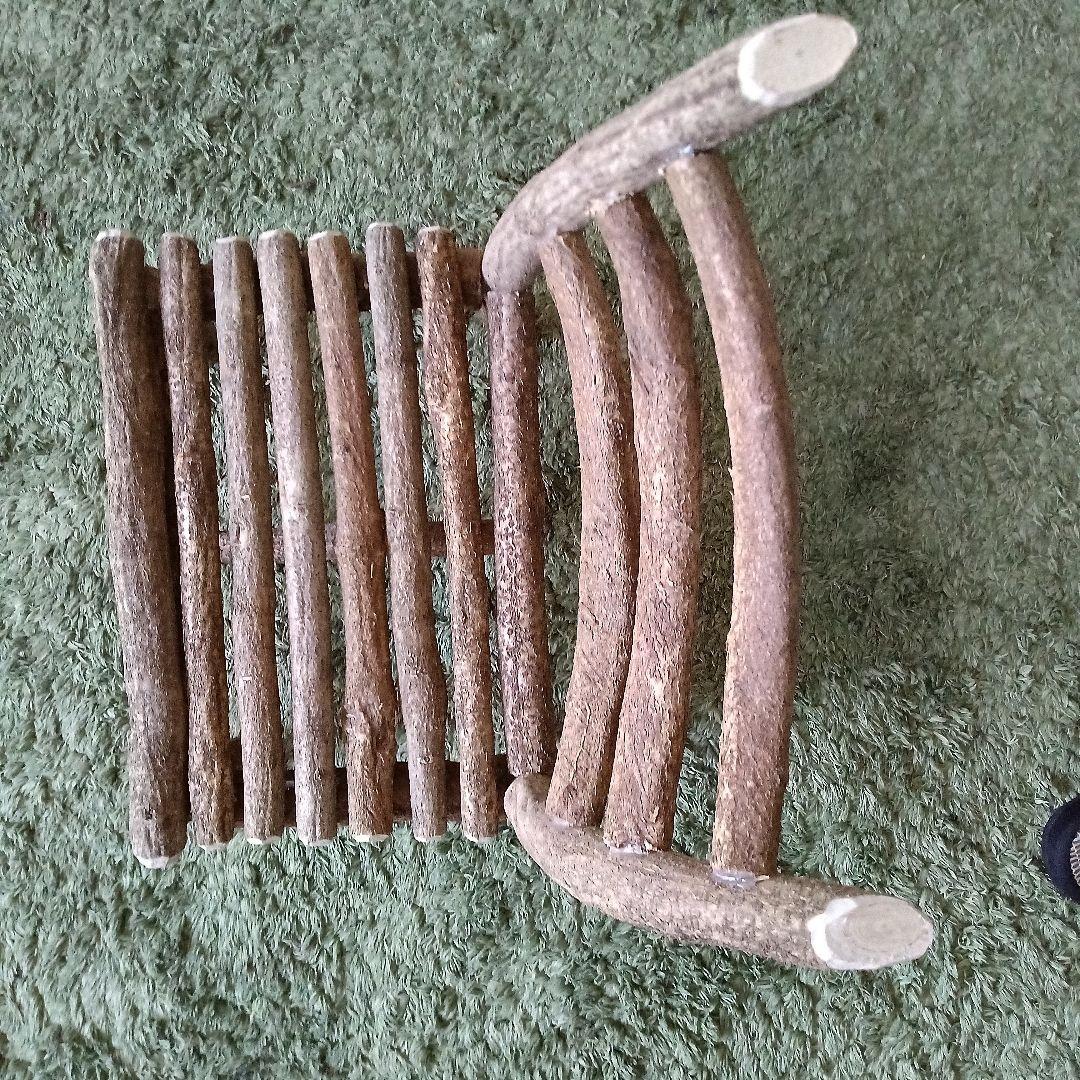 藤枝の椅子　手作り　花台