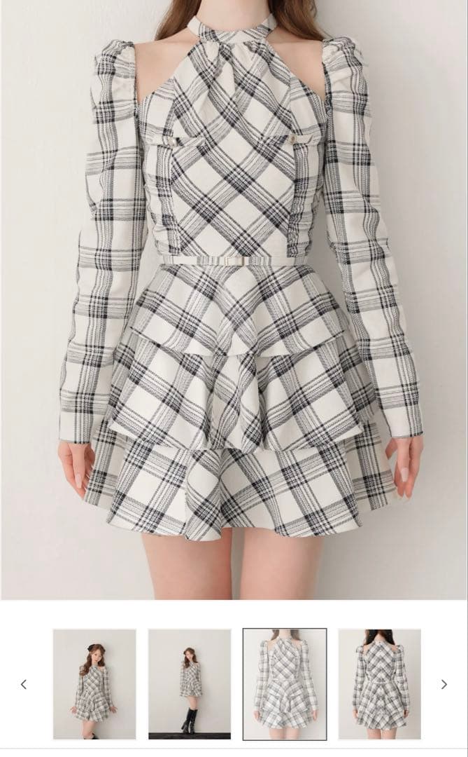 ︎*︎様 エムミーエメ Sleeve halter check mini one