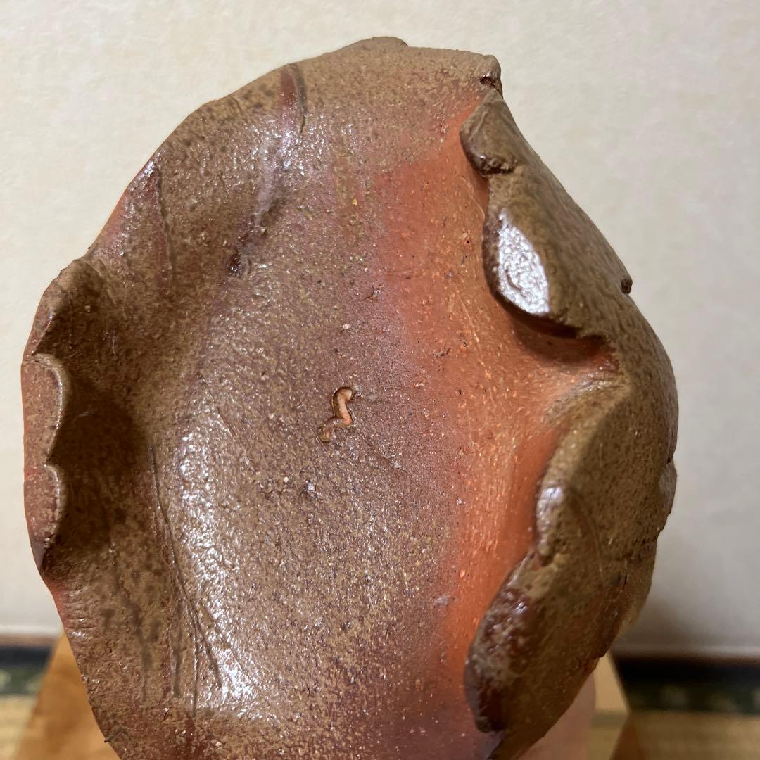 隠崎隆一　備前鎬花入