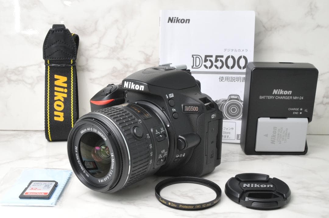 美品❣️Nikon D5500⭐️Wi-Fi スマホ転送 一眼レフカメラ ニコン