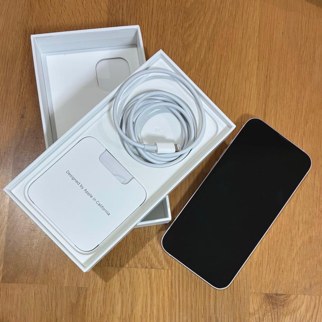 【256GB】iPhone 13 ピンク 箱ケーブル付 ※カメラ周辺のみヒビあり