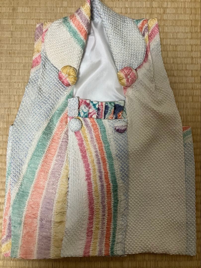 藤娘きぬたや　正絹　総絞り被布 髪飾り　A