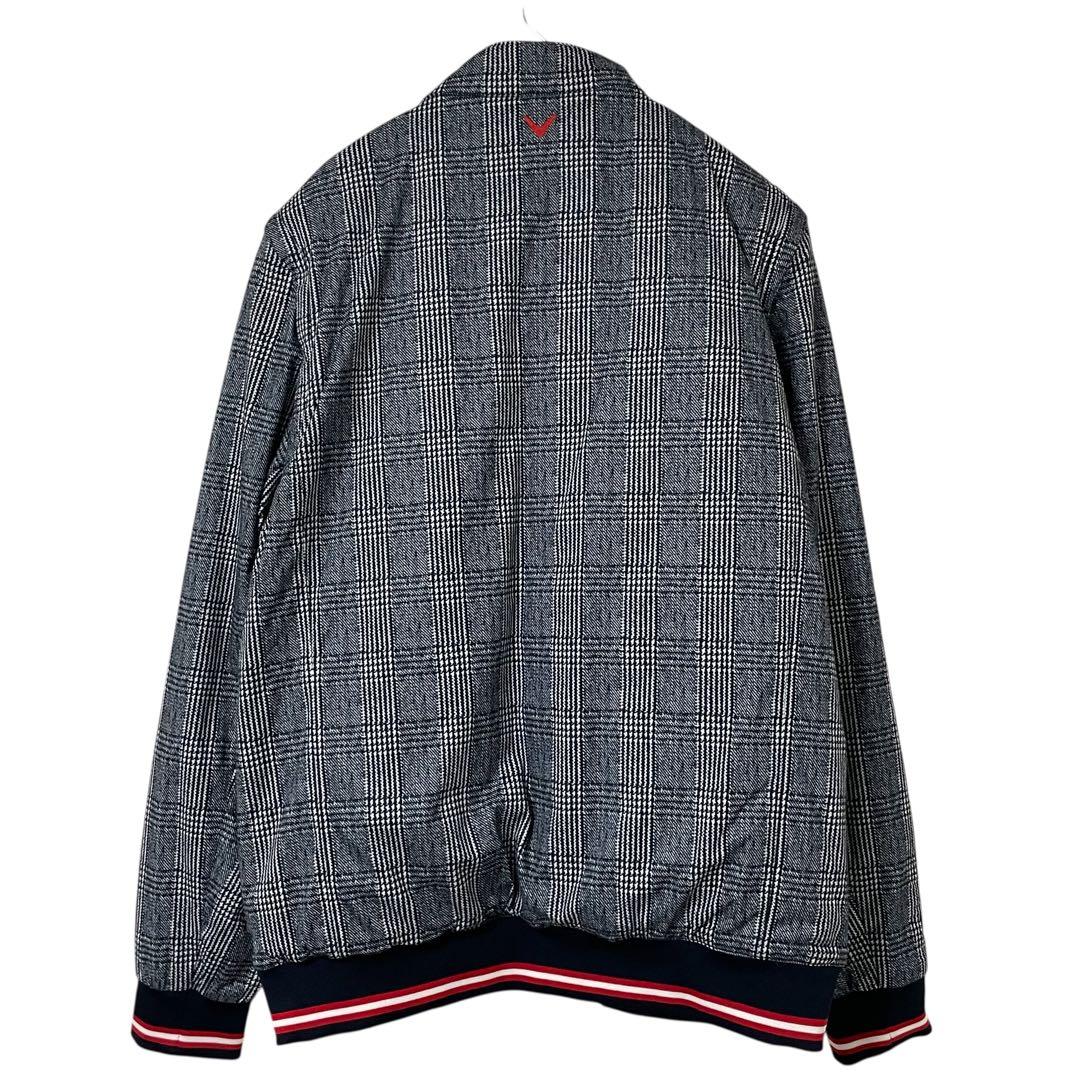 美品 キャロウェイゴルフ 2WAYブルゾン 中綿ベスト 希少3L グレンチェック