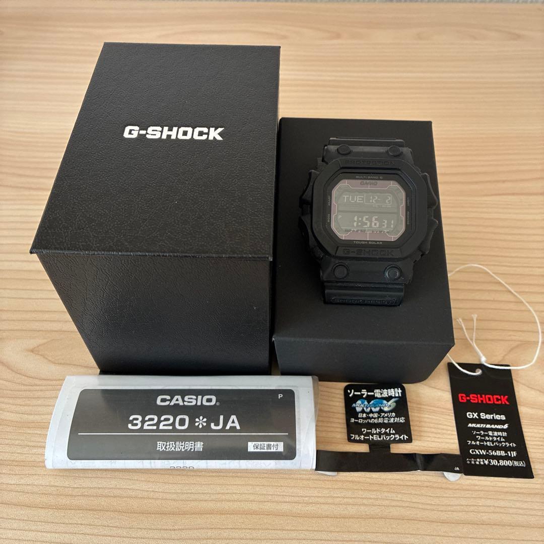 Gショック CASIO G-SHOCK 電波ソーラー GXW-56BB-1JF