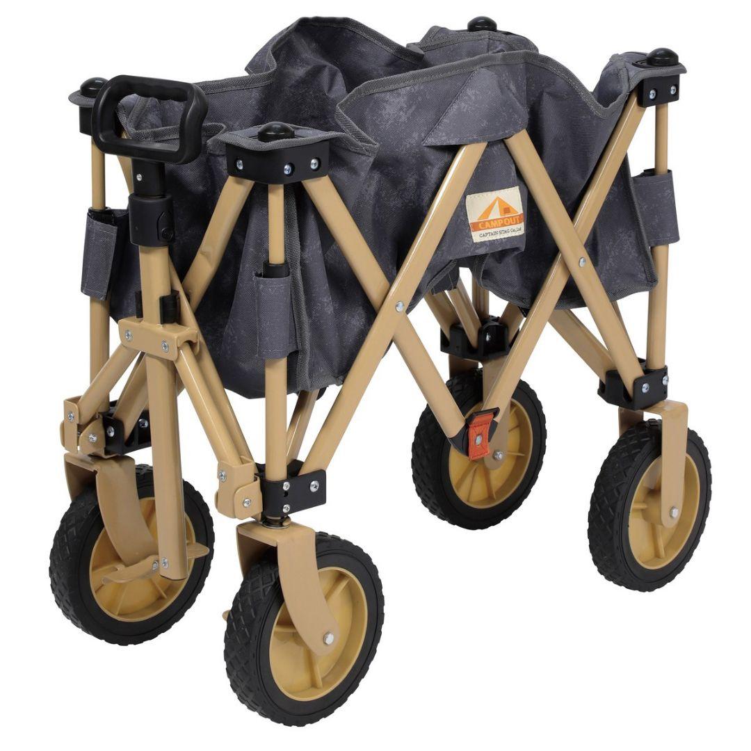 折りたたみキャリーカート グレー