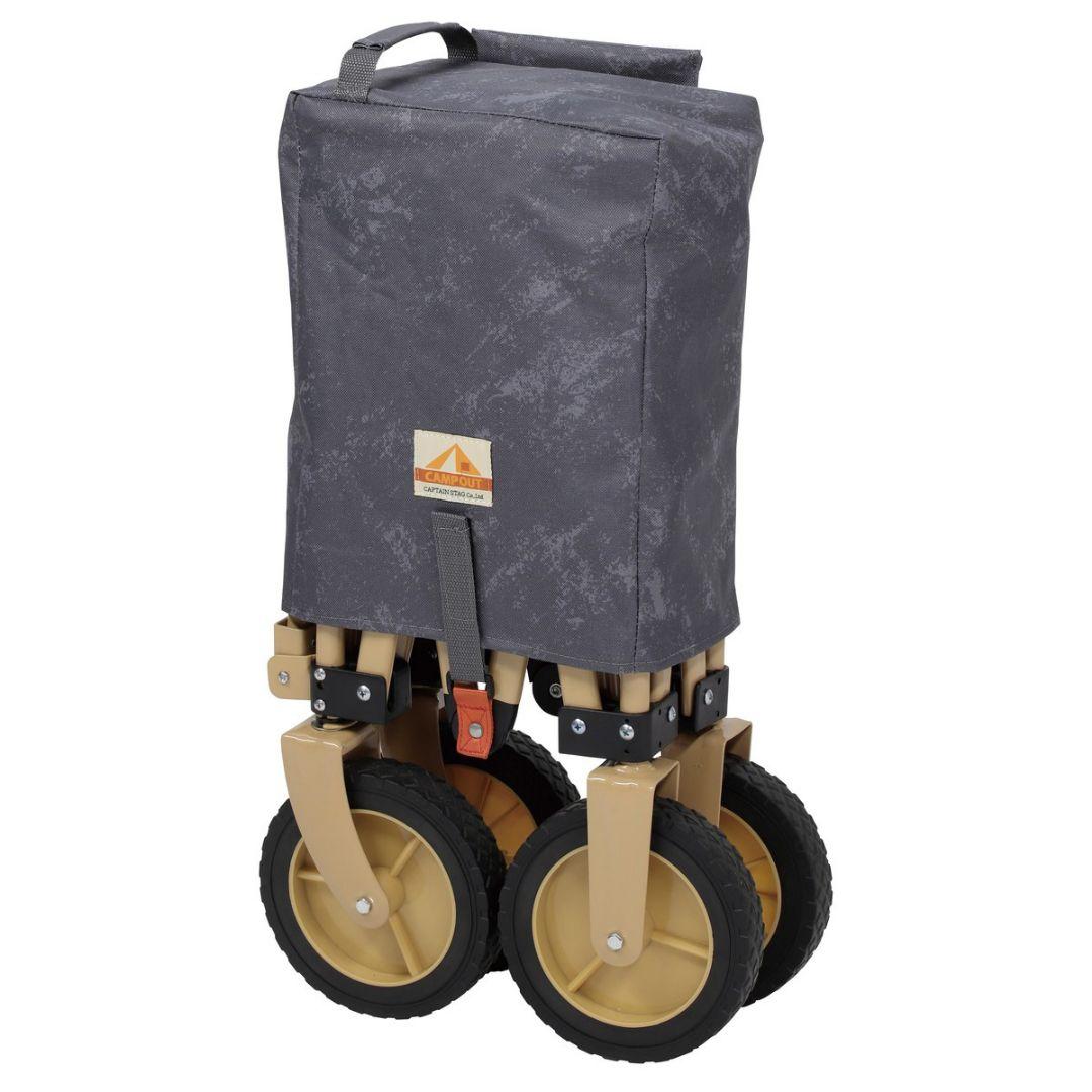 折りたたみキャリーカート グレー