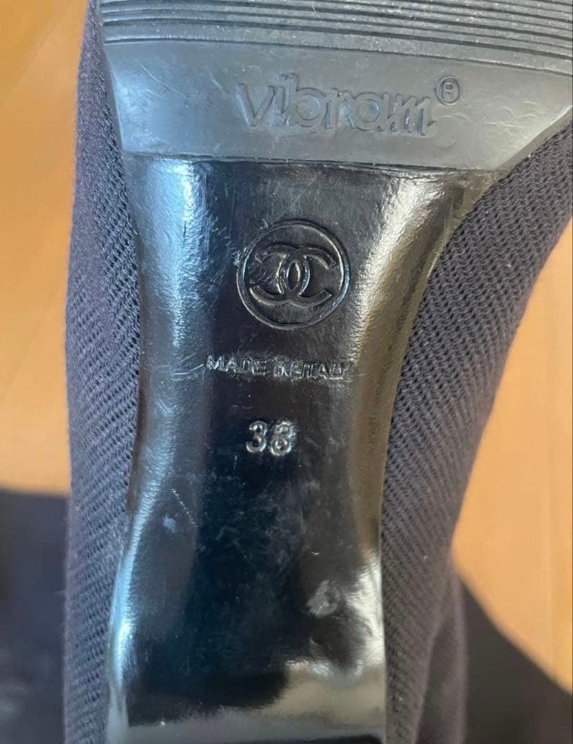 CHANEL シャネル　ニーハイブーツ　サイズ38 ブラック