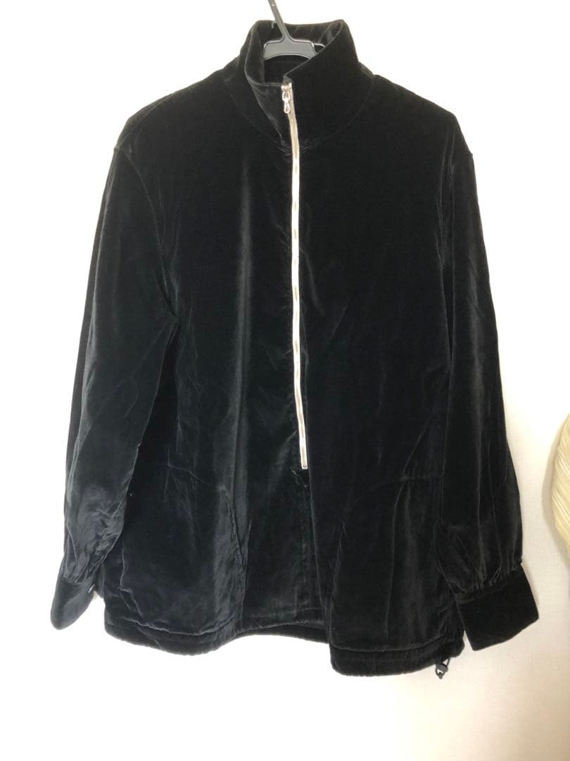 トップス barbell object velveteen pullover top