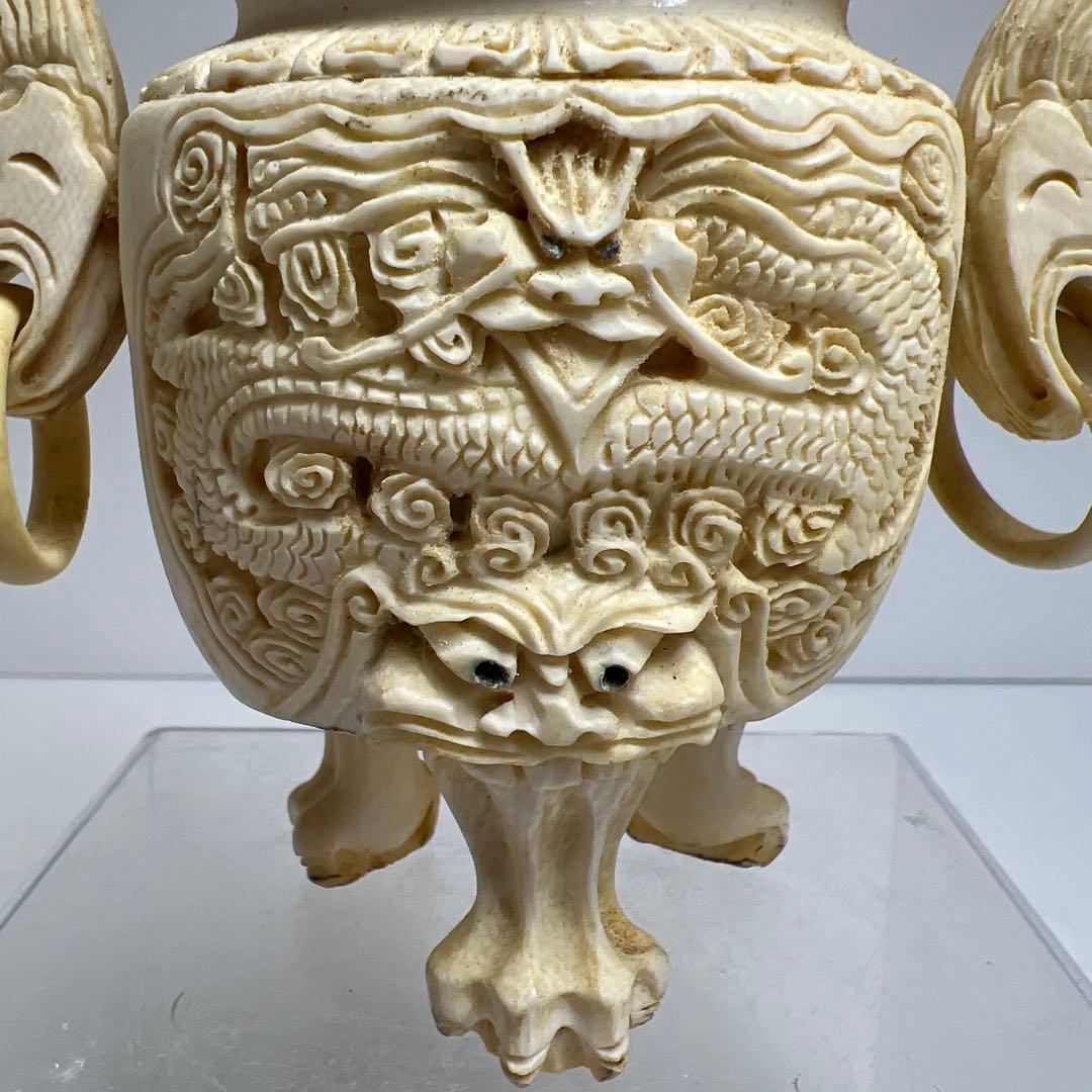 極上香炉　高さ約16㎝　282g 東Y8-0108③トヒチサ