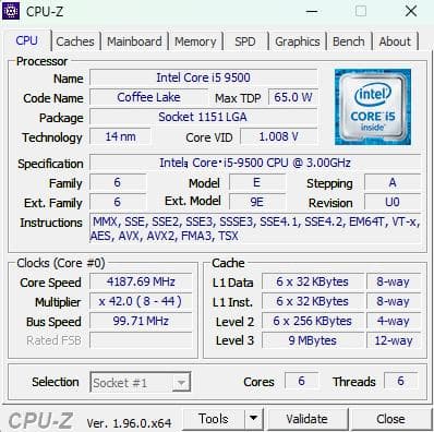 Windowsデスクトップ ESPRIMO D588BX / i5-9500 / 8GB