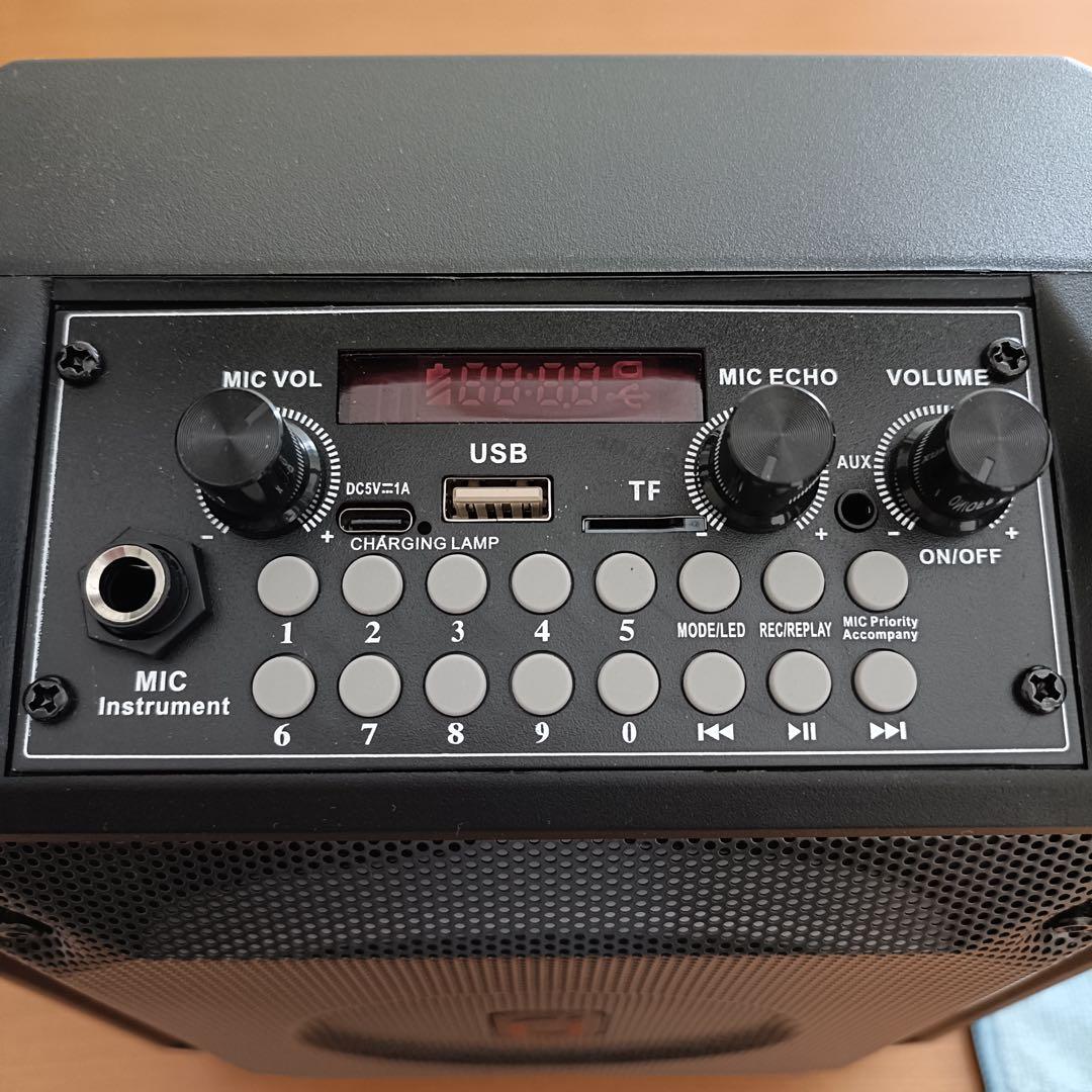 ポータブルスピーカー JYX-T17-Tワイヤレスマイク2本付き