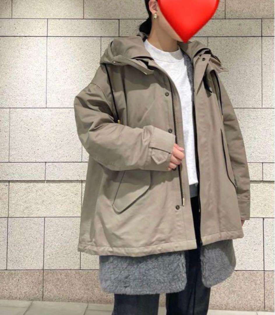 くまこ【別注】THE RERACSドロップショルダー モッズコート　34