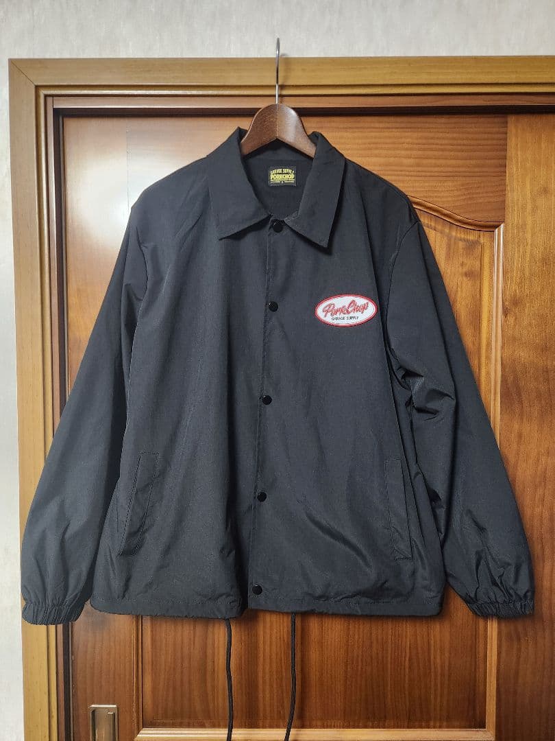 Porkchop ポークチョップ 黒 ブラック コーチジャケット L