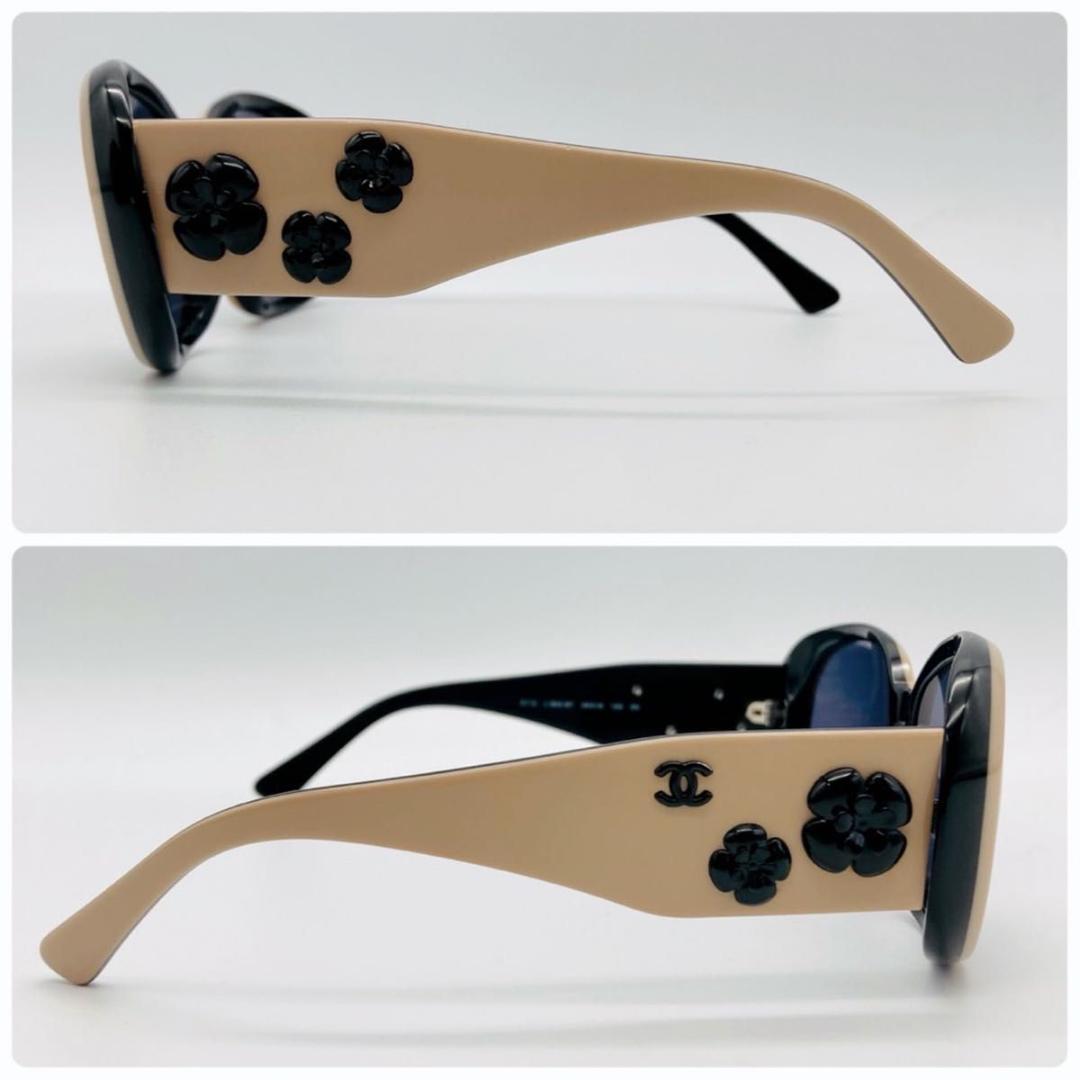 シャネル カメリア ココマーク サングラス 箱 ケース 保存袋付き ベージュ