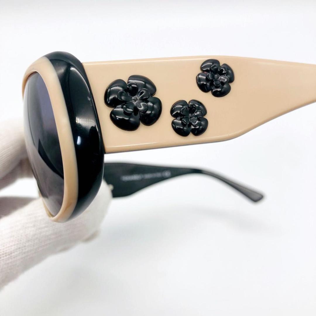 シャネル カメリア ココマーク サングラス 箱 ケース 保存袋付き ベージュ