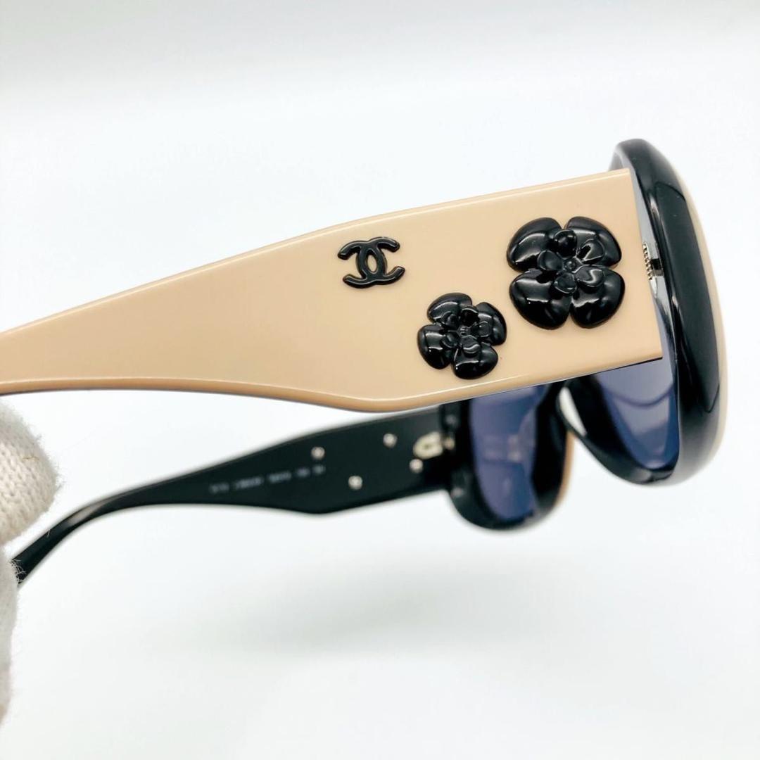 シャネル カメリア ココマーク サングラス 箱 ケース 保存袋付き ベージュ