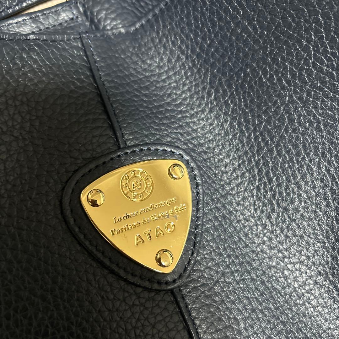 【週末価格】スタジオアタオ　バッグ　エルヴィ　ネイビー