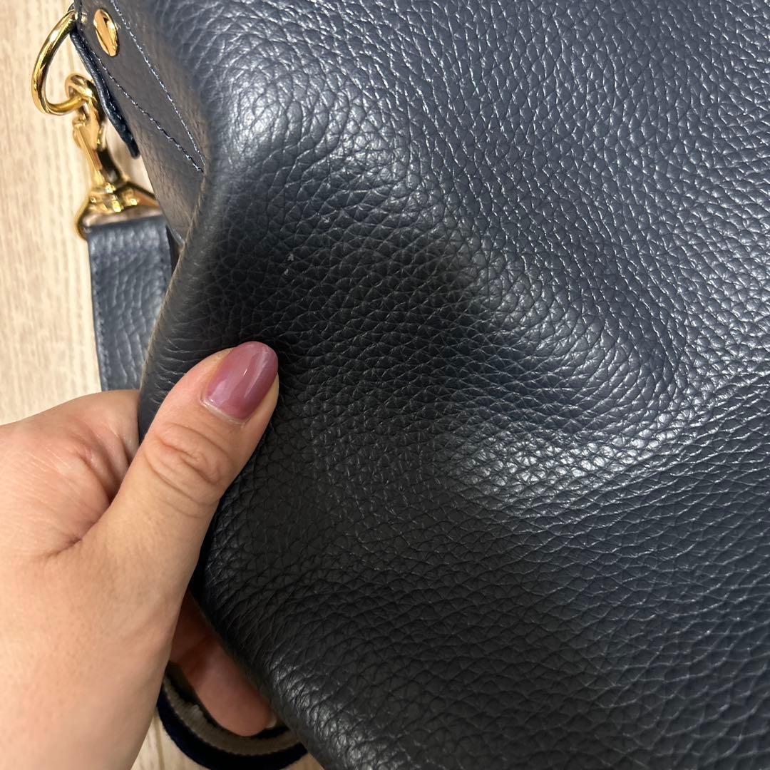 【週末価格】スタジオアタオ　バッグ　エルヴィ　ネイビー