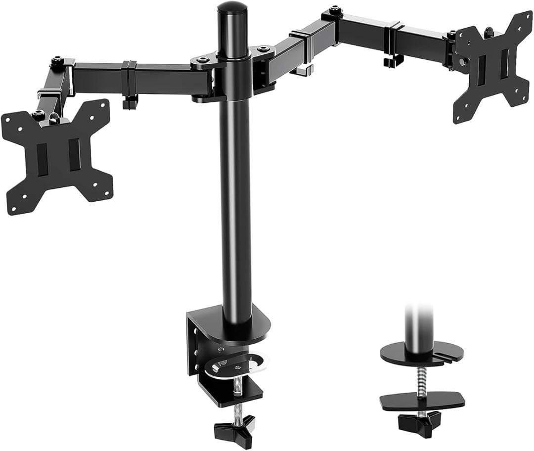 2画面 PCモニターアーム デュアル 液晶ディスプレイアーム 13-32インチ