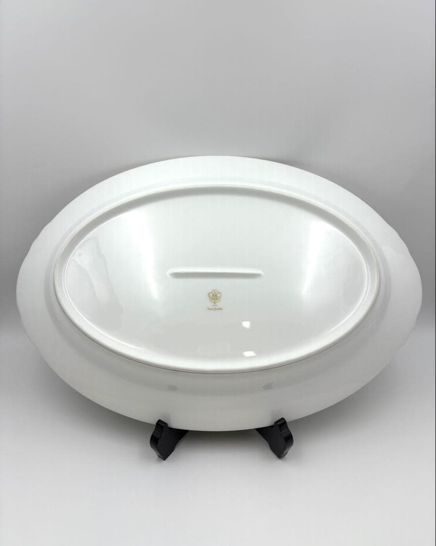 未使用保管品　大倉陶園　川蝉風景画　飾皿「水澄む」　47.7cmプレート