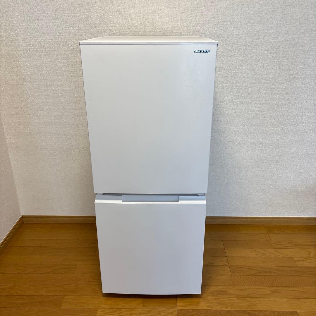 SHARP ドア開閉左右可 冷蔵庫 ホワイト 上下二段式
