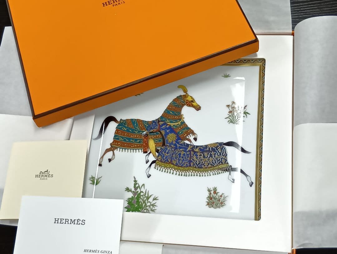 476 HERMES エルメス 馬のデザイン 装飾皿