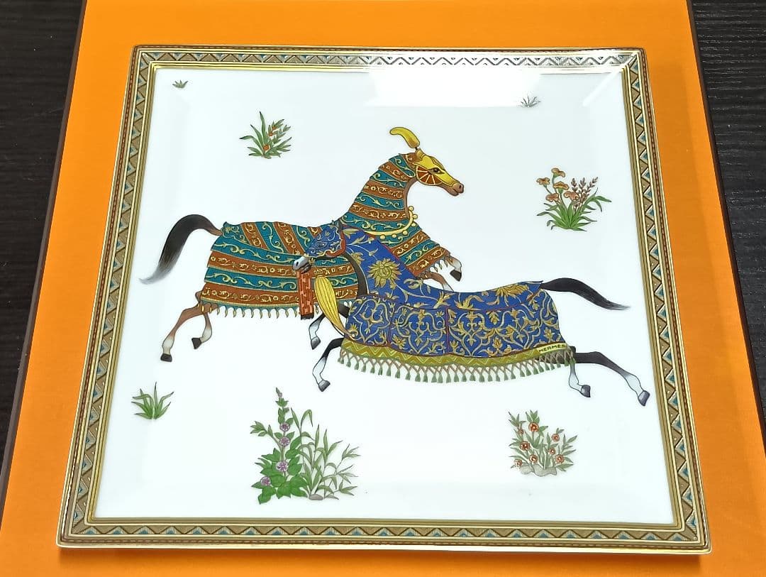 476 HERMES エルメス 馬のデザイン 装飾皿