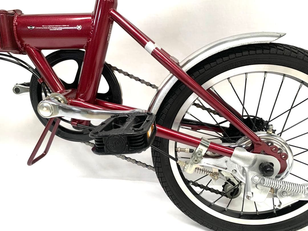 【即乘】送料無料MINI折り畳み自転車 SHIMANO 6速16インチ ミニベロ