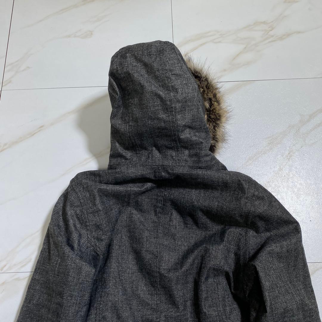 希少♡ウールリッチ ファー ビターチルウールロフトジャケット 中綿 ヘリンボーン