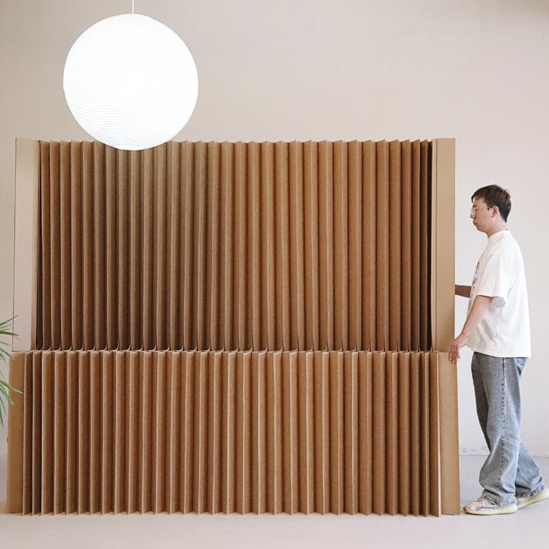 展示台高さ2ｍ長さ1-2ｍ陳列用品組立不要折りたたみパーテーション間仕切り