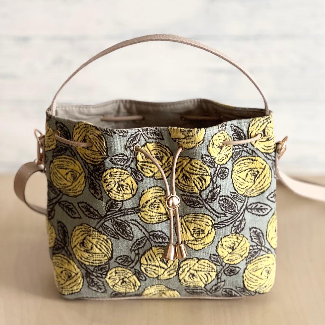 オーダー　巾着&ショルダーバッグ　ミナペルホネンrosy