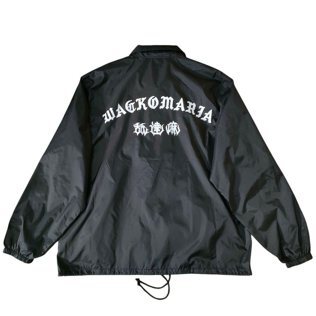 下げ札付き ワコマリア×舐達麻×ハイタイムス プリント コーチジャケット XL