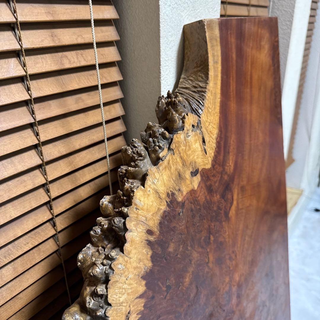 花梨　瘤杢　一枚木　天然木　天板　テーブルトップ　890×240~570