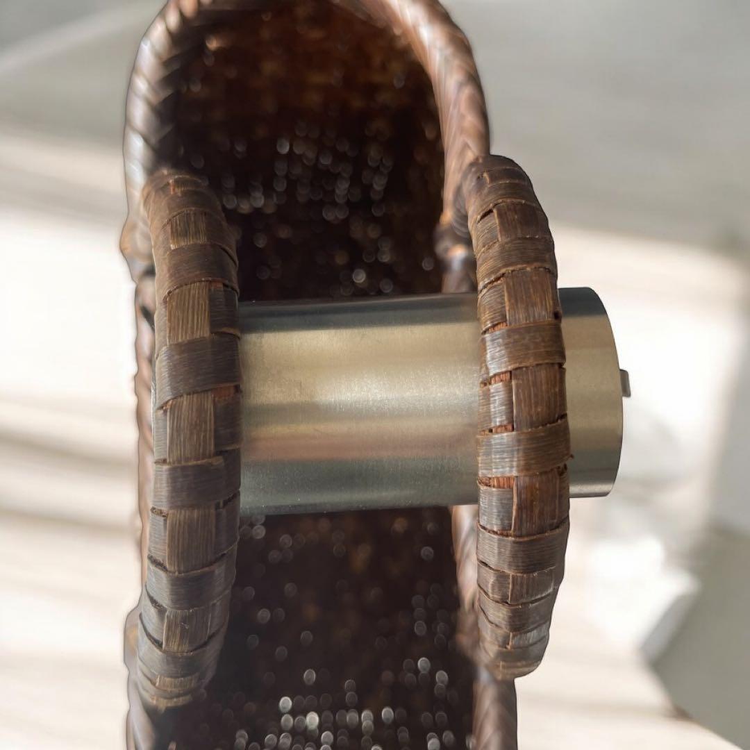 さんご様　アルカン 胡桃製　くるみ　かごバッグ 美品