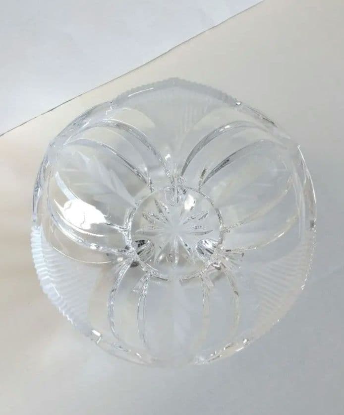 レトロ ガラスボウル ■ 猫脚 足つき アンティーク ヴィンテージ 蚤の市