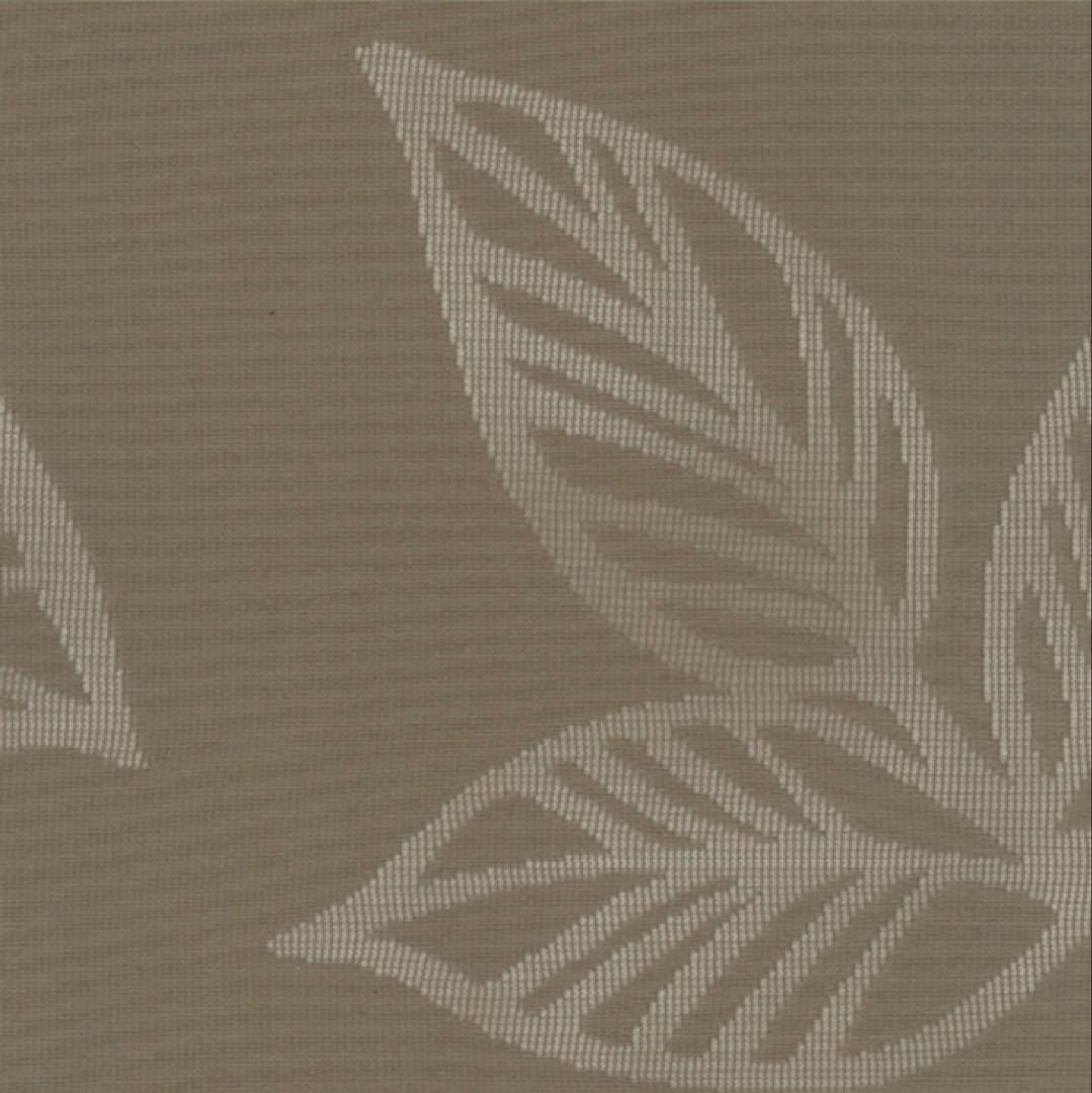 ブラウン葉柄レースカーテン 幅150 丈228