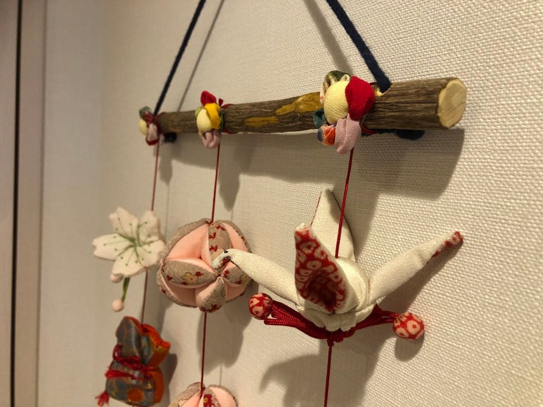 【匿名配送】桃の節句の壁掛け②　吊るし飾り　吊るし雛