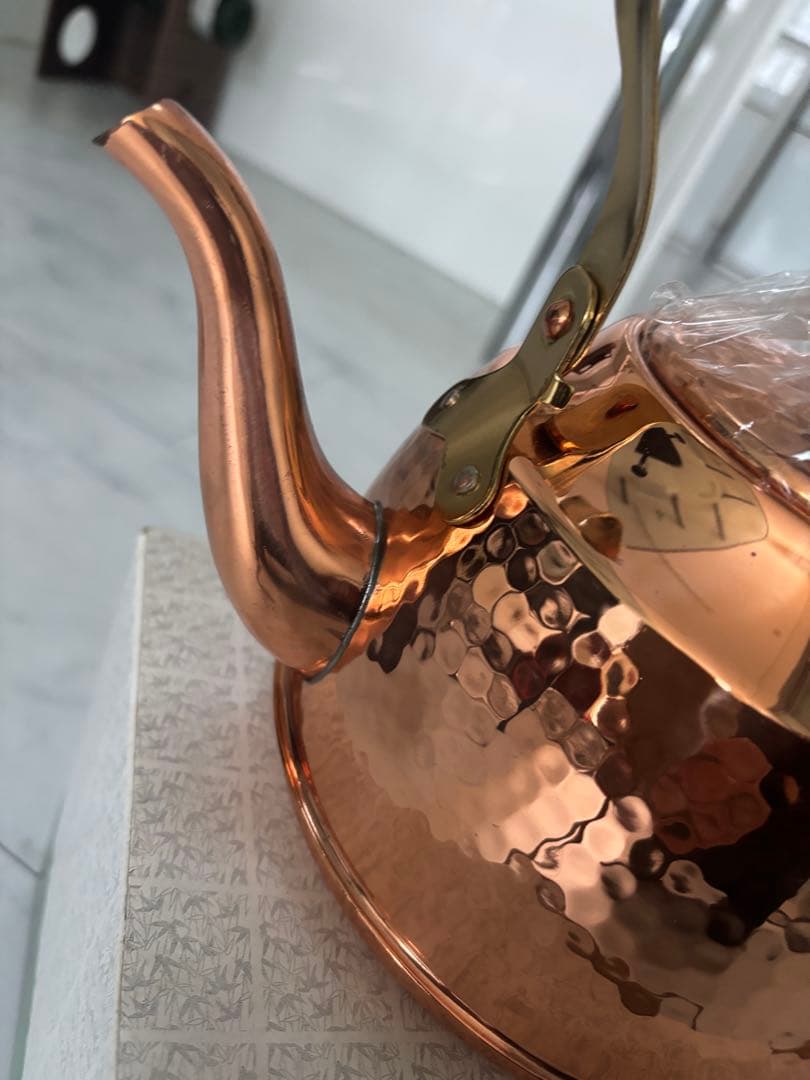 【新品未使用】MyoDo 明道 高級純銅製ケットル 斑鳩 2.1L